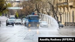 Bakı küçələri dezinfeksiya edilir